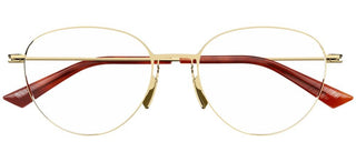 Bottega Veneta BV1269O men Gold Round Eyeglasses