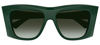 Bottega Veneta BV1270S women Green Squared Sunglasses