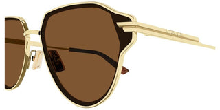 Bottega Veneta BV1271S unisex Gold Pilot Sunglasses