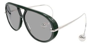 Bottega Veneta Bv1273s Women Green Pilot Sunglasses