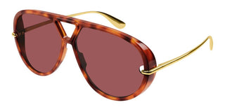 Bottega Veneta Bv1274s Unisex Havana Pilot Sunglasses