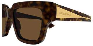 Bottega Veneta BV1276S women Havana Squared Sunglasses