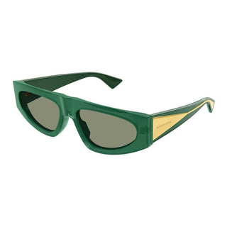 Bottega Veneta BV1277S women Green Geometric Sunglasses