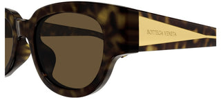 Bottega Veneta BV1278SA women Havana Squared Sunglasses