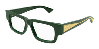 Bottega Veneta BV1280O women Green Rectangle Eyeglasses