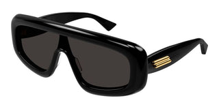 Bottega Veneta BV1281S unisex Black Shield Sunglasses