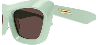 Bottega Veneta BV1283S women Green Squared Sunglasses