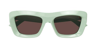 Bottega Veneta BV1283S women Green Squared Sunglasses