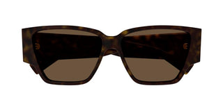 Bottega Veneta BV1285S women Havana Squared Sunglasses