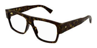 Bottega Veneta BV1290O men Havana Squared Eyeglasses