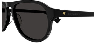 Bottega Veneta BV1292S men Black Oval Sunglasses