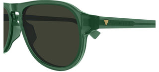 Bottega Veneta BV1292S men Green Oval Sunglasses