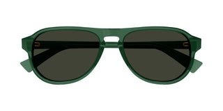 Bottega Veneta BV1292S men Green Oval Sunglasses