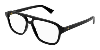 Bottega Veneta BV1294O men Black Pilot Eyeglasses