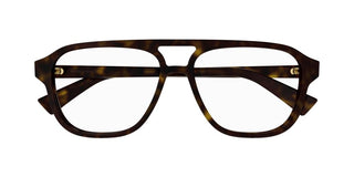 Bottega Veneta BV1294O men Havana Pilot Eyeglasses