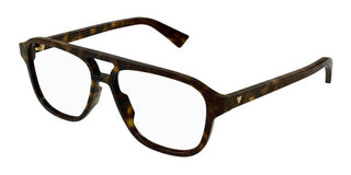 Bottega Veneta BV1294O men Havana Pilot Eyeglasses