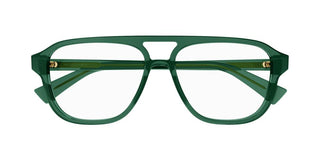 Bottega Veneta BV1294O men Green Pilot Eyeglasses