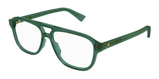 Bottega Veneta BV1294O men Green Pilot Eyeglasses