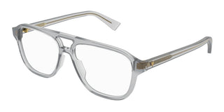 Bottega Veneta BV1294O men Grey Pilot Eyeglasses