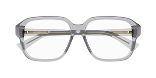 Bottega Veneta BV1295O women Grey Geometric Eyeglasses