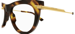 Bottega Veneta BV1297O women Havana Pantos Eyeglasses