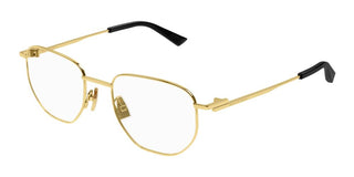 Bottega Veneta BV1301O unisex Gold Pantos Eyeglasses