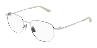 Bottega Veneta BV1301O unisex Silver Pantos Eyeglasses