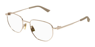 Bottega Veneta BV1301O unisex Rose gold Pantos Eyeglasses