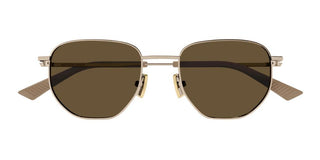 Bottega Veneta BV1301S unisex Gold Squared Sunglasses