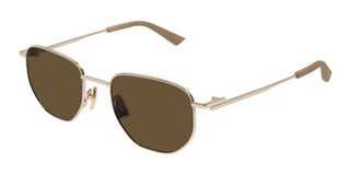 Bottega Veneta BV1301S unisex Gold Squared Sunglasses