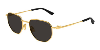 Bottega Veneta Bv1301s Unisex Gold Squared Sunglasses