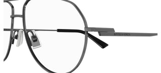 Bottega Veneta BV1302O unisex Ruthenium Pilot Eyeglasses