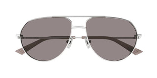 Bottega Veneta BV1302S unisex Silver Pilot Sunglasses