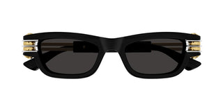 Bottega Veneta BV1308S unisex Black Rectangle Sunglasses