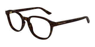 Bottega Veneta BV1312O men Havana Round Eyeglasses