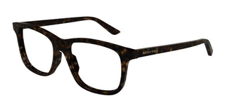 Bottega Veneta BV1316O unisex Havana Squared Eyeglasses