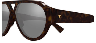 Bottega Veneta Bv1318s Men Havana Pilot Sunglasses