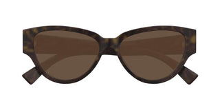 Bottega Veneta Bv1319s Women Havana Cat Eye Sunglasses