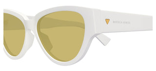 Bottega Veneta Bv1319s Women White Cat Eye Sunglasses