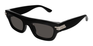 Bottega Veneta Bv1321s Unisex Black Squared Sunglasses