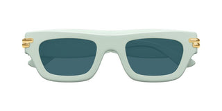 Bottega Veneta Bv1321s Unisex Green Squared Sunglasses