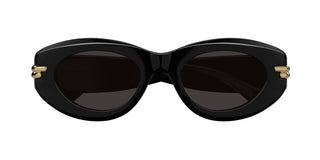 Bottega Veneta BV1322S women Black Oval Sunglasses