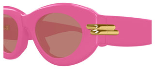 Bottega Veneta Bv1322s Women Pink Oval Sunglasses