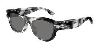 Bottega Veneta Bv1323sk Unisex Havana Squared Sunglasses