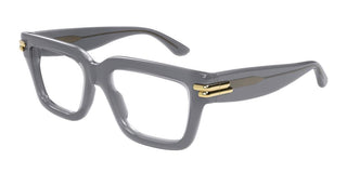 Bottega Veneta BV1324O unisex Grey Squared Eyeglasses