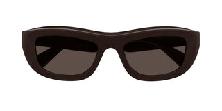 Bottega Veneta Bv1326s Unisex Brown Geometric Sunglasses