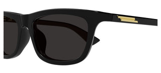 Bottega Veneta Bv1328s Unisex Black Squared Sunglasses