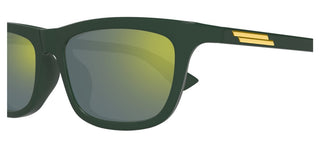 Bottega Veneta Bv1328s Unisex Green Squared Sunglasses