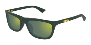 Bottega Veneta Bv1328s Unisex Green Squared Sunglasses