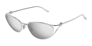 Bottega Veneta Bv1330s Women Silver Cat Eye Sunglasses